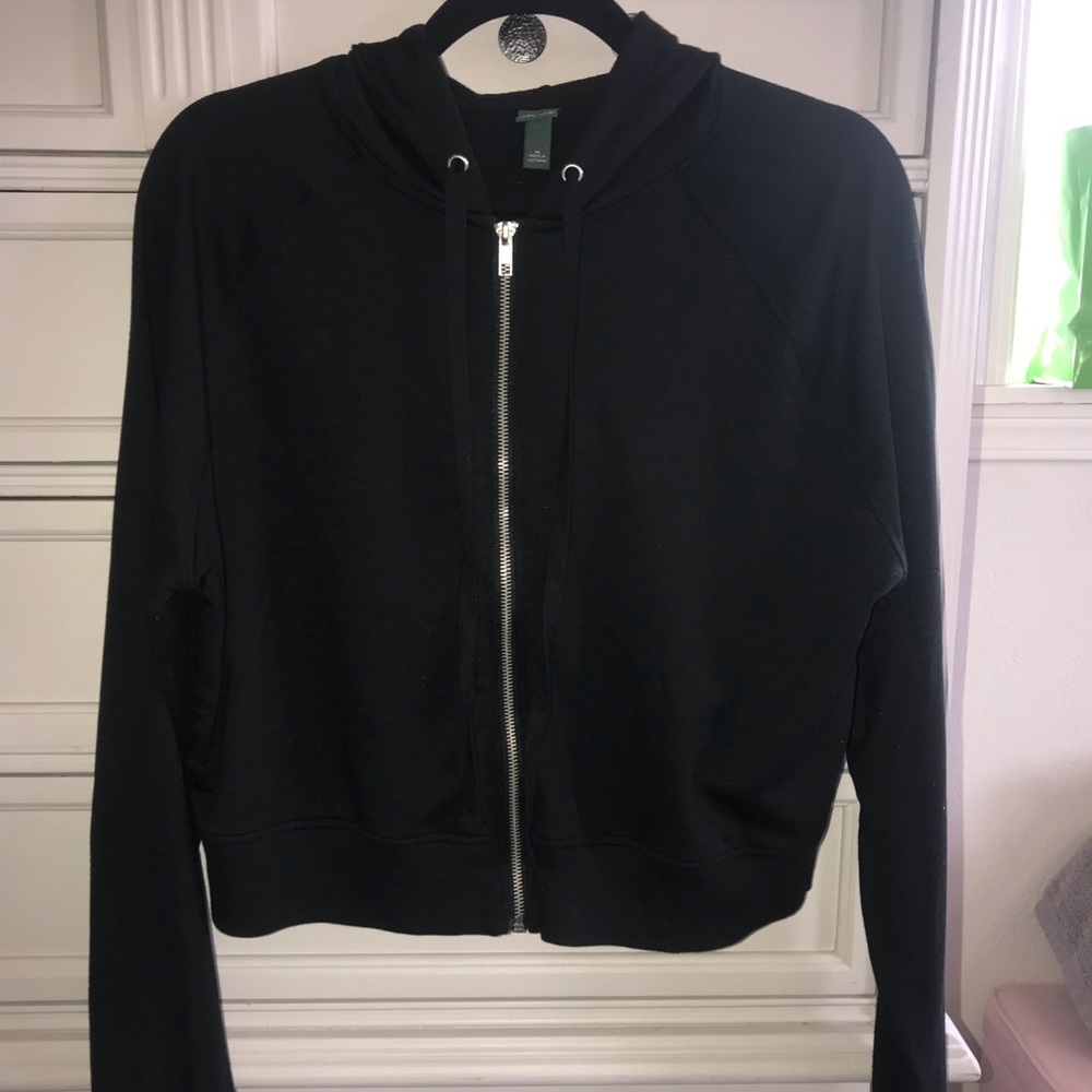 Wild fable cropped zip up